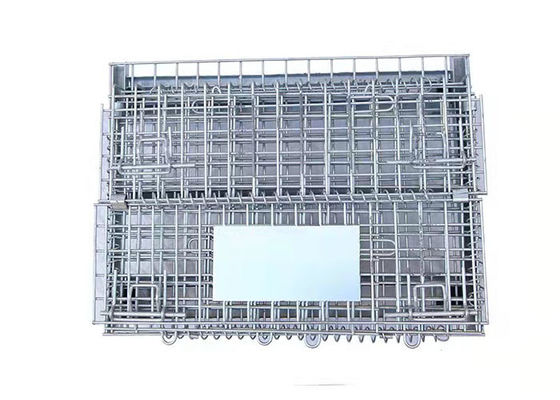 Spruzzatura della plastica della scatola di volume d'affari della gabbia del pallet del metallo di piegatura 6mm di stoccaggio