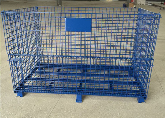 carretto di spruzzatura di plastica di 5mm Mesh Cage Storage Folding Multifunctional