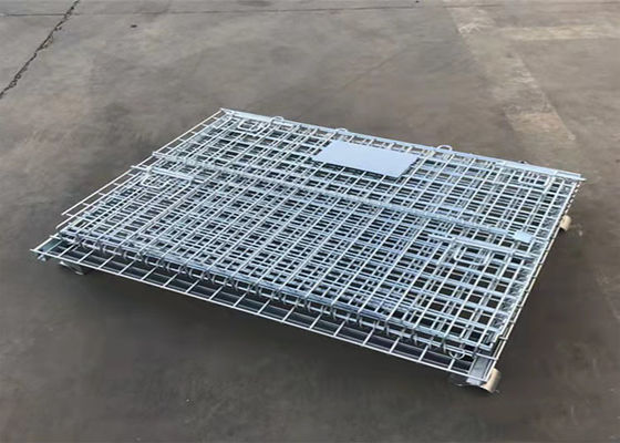 Gabbia piegante del pallet del metallo di stoccaggio Q235 della struttura per sicurezza