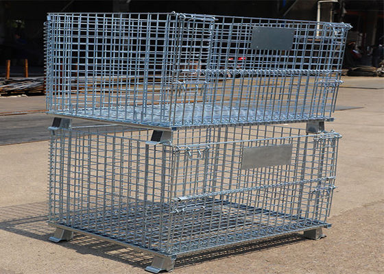 struttura multifunzionale galvanizzata di stoccaggio della gabbia del pallet del metallo della immersione calda 50 * 50