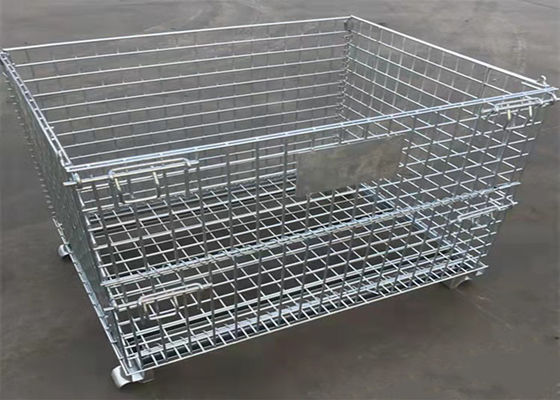 Gabbia piegante del pallet del metallo di stoccaggio Q235 della struttura per sicurezza