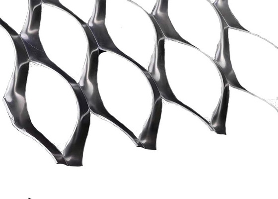 Diamond Shaped Hole 3.0mm Mesh Ceiling Of Curtain Wall di alluminio decorativo