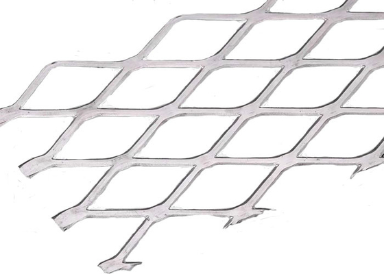Diamond Shaped Hole 3.0mm Mesh Ceiling Of Curtain Wall di alluminio decorativo
