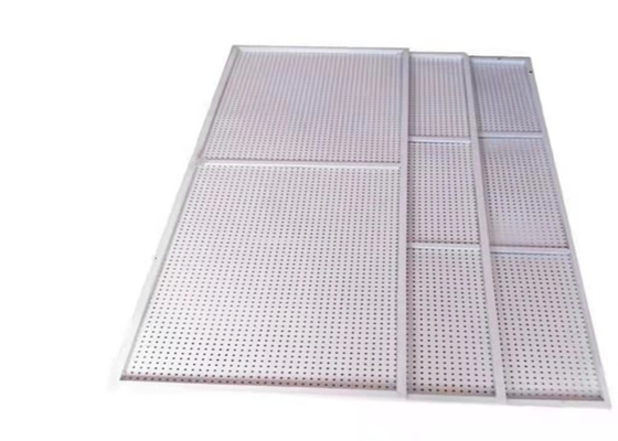 banco di mostra decorativo del piatto di Mesh Fixed On Wall Orifice del metallo del cavo di 0.6mm