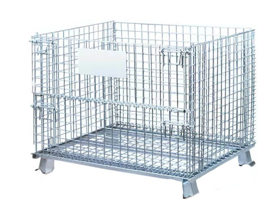 Scatola pieghevole 6.0mm resistente di Mesh Container Cage Express Transfer del cavo dell'impronta digitale