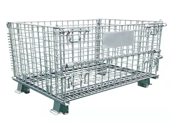 Farfalla pieghevole galvanizzata di Mesh Cage Stacking Iron Frame del cavo 350kg