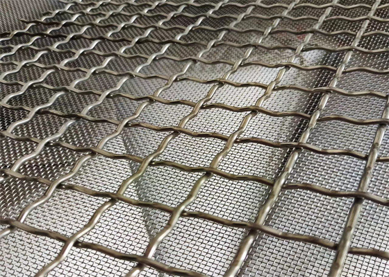 Filtro dell'aria Mesh Decorative Crimped Woven di acciaio inossidabile 316