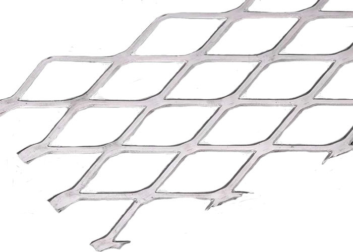 Diamond Shaped Hole 3.0mm Mesh Ceiling Of Curtain Wall di alluminio decorativo