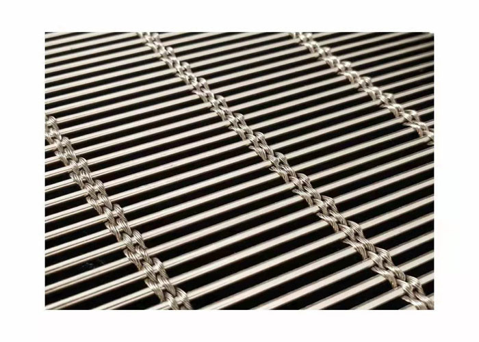 Metallo netto Mesh For Ceiling Curtain Wall decorativo della rete della spina di pesce della divisione
